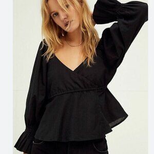 Free People Wrap Blouse